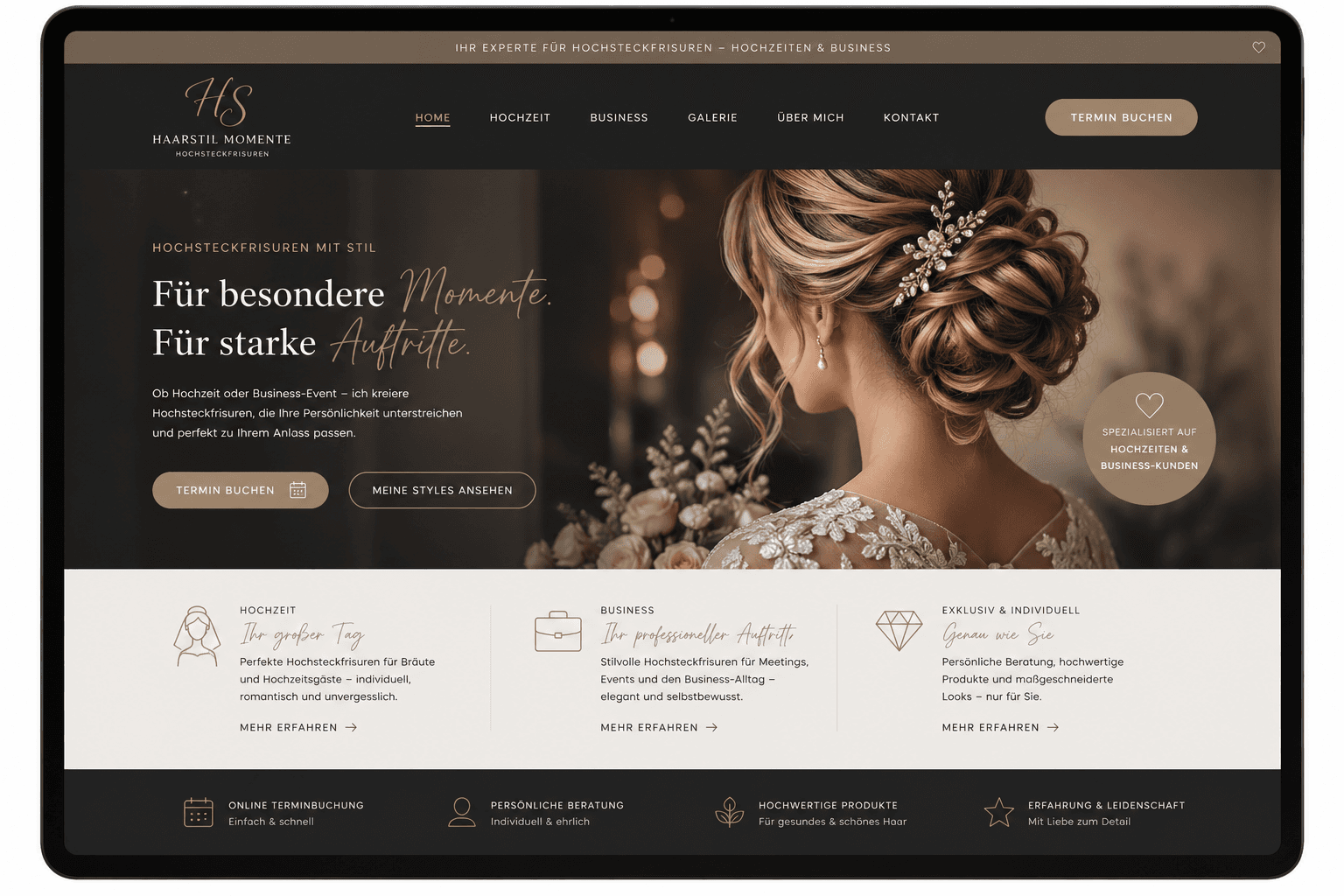 Friseur, Hochzeit & Business